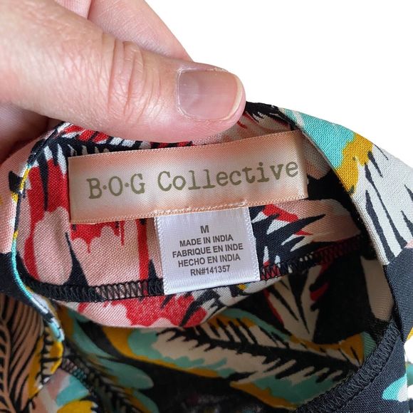 B•O•G Collective Tropical Print Two Piece Wrap Skirt Set | Size Small - Picture 14 of 16